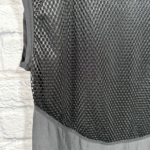 Alala Black Sleeveless Tank Top Black Mesh Back Size Medium - Picture 5 of 7